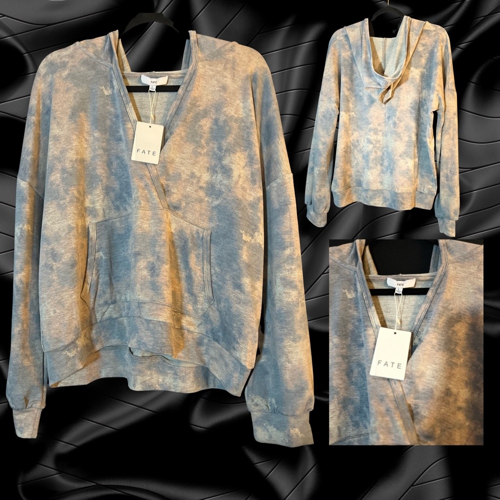 NWT Pastel Tie Dye Hoodie Large